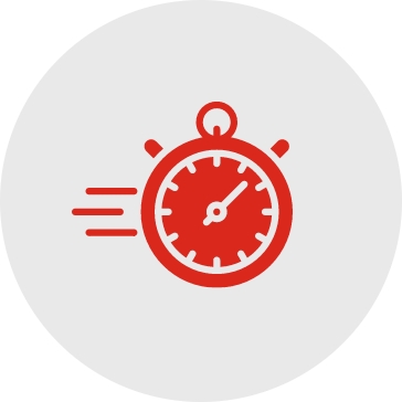 Stopwatch icon displayed on a clean white background, symbolizing time measurement and precision.