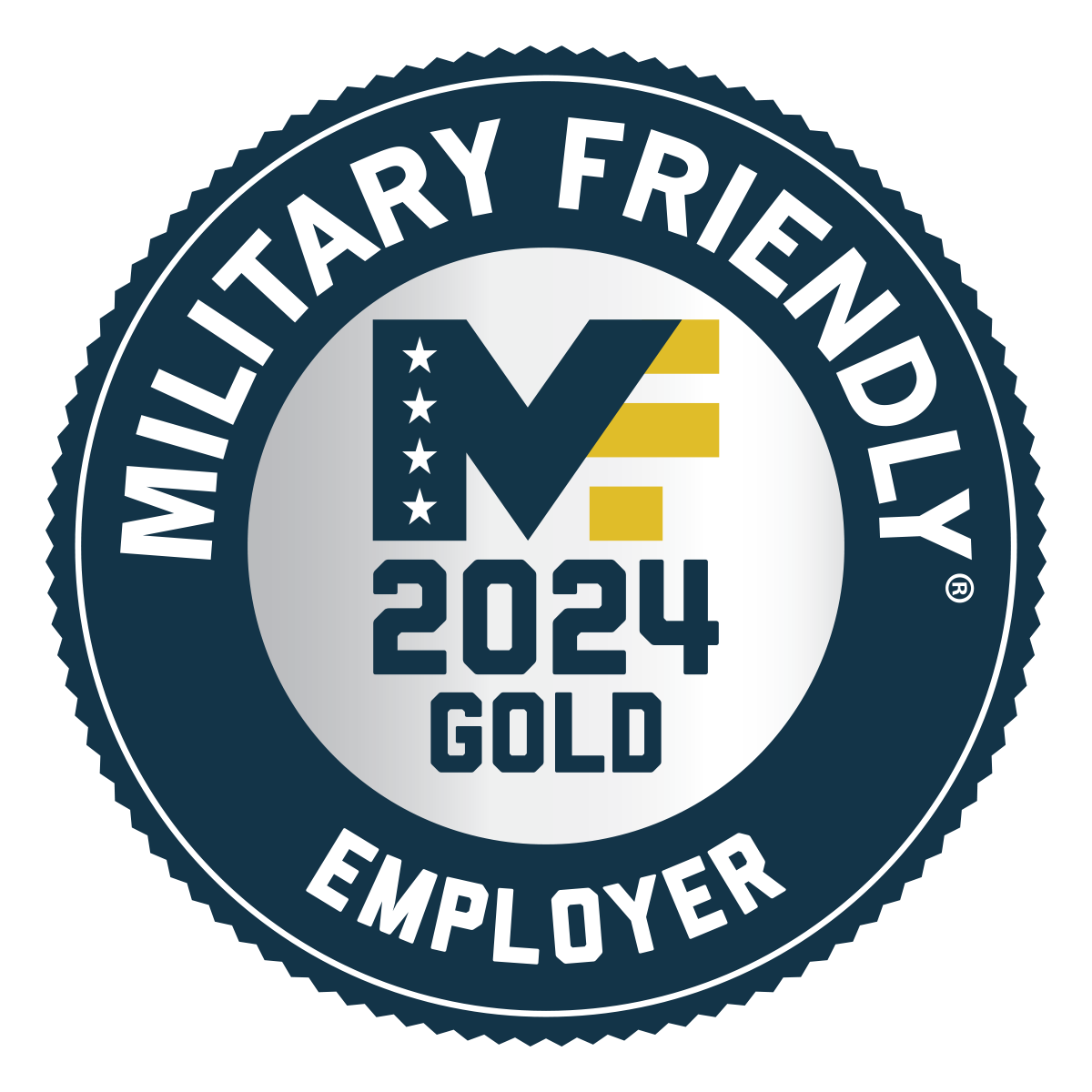 Military Friendly 2024 Gold Employer logo